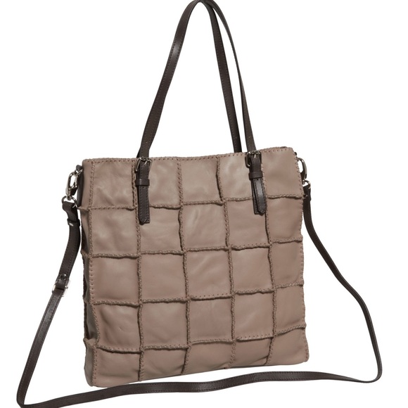 Conti Handbags - Gianni Conti Italian Leather Patchwork Tote